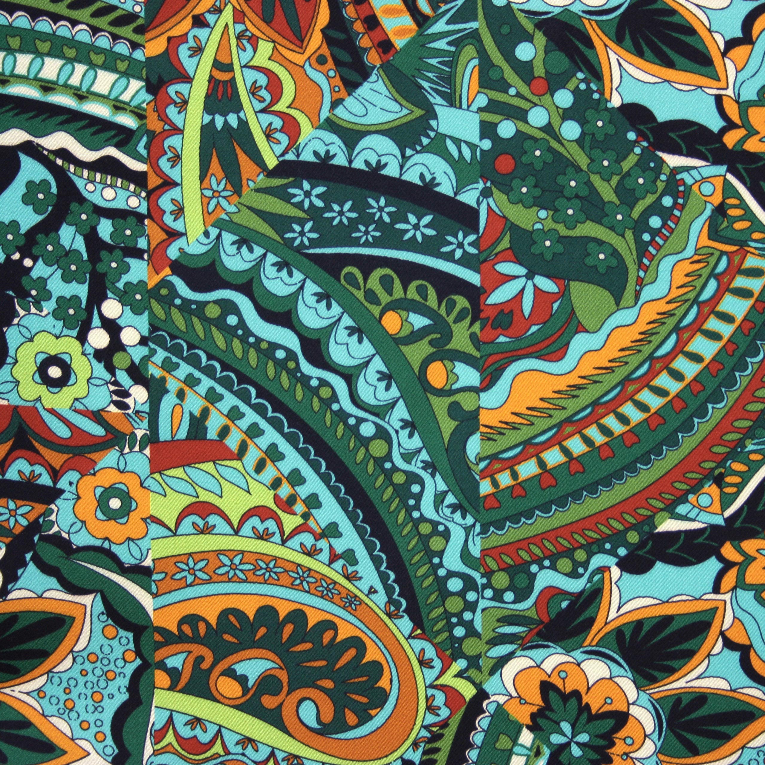 Kingfisher Floral and Paisley Patchwork – Ditto Fabrics