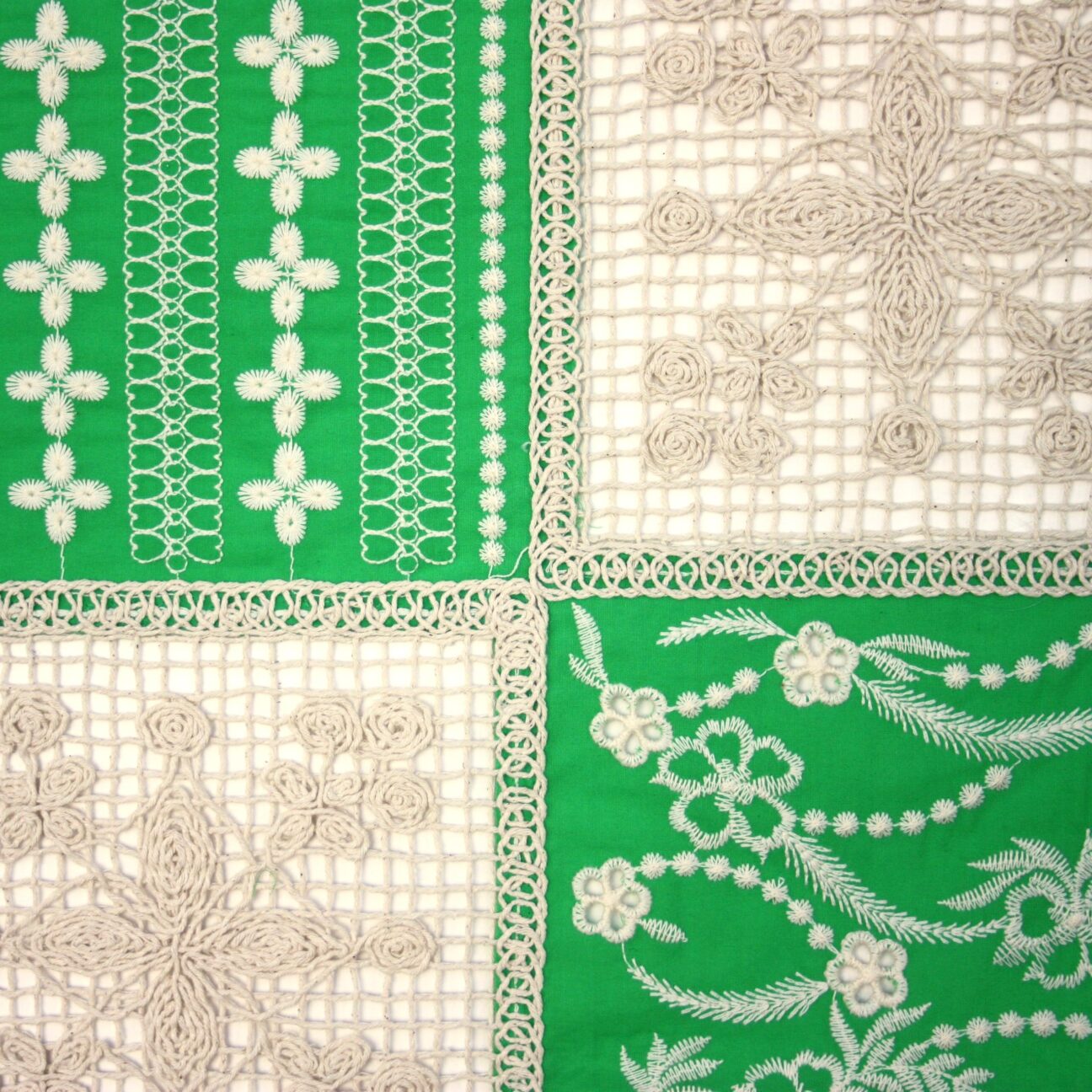 Patchwork String Green Green Boho Patchwork – Ditto Fabrics