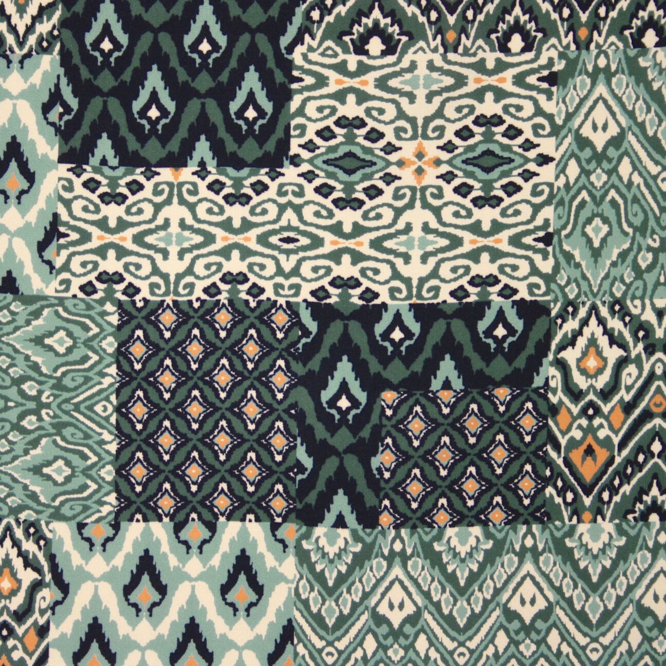 Patchwork String Green Green Patchwork Tile – Ditto Fabrics