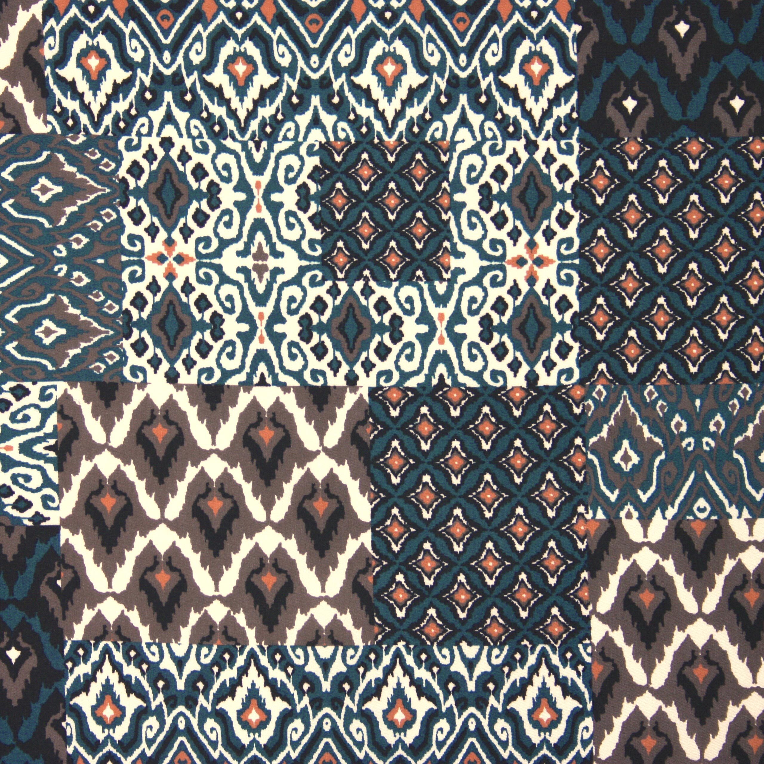artstation - patchwork fabric Images High Quality... Blue Patchwork Tile – Ditto Fabrics